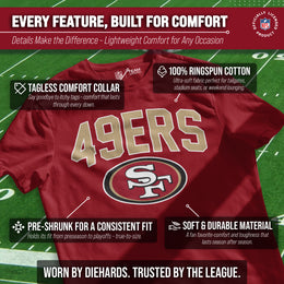 San Francisco 49ers NFL Home Team Tee - Red