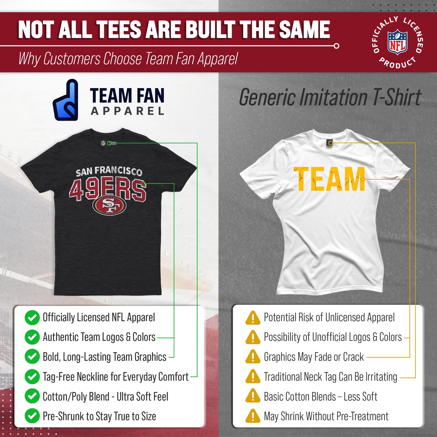 San Francisco 49ers NFL Starting Fresh Short Sleeve Heather T-Shirt - Black