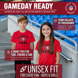 San Francisco 49ers NFL Youth Gameday Football T-Shirt - Red