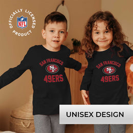 San Francisco 49ers NFL Youth Gameday Crewneck Sweatshirt - Black