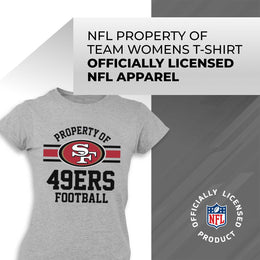 San Francisco 49ers NFL Women's Property Of Lightweight Plus Size T-Shirt - Sport Gray