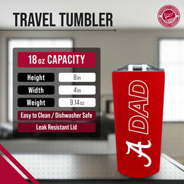 Florida State Seminoles Dad Tumbler 18oz Stainless Steel Men's Travel Mug - Black