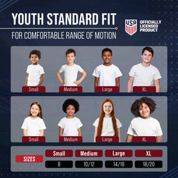 USA National Team Team Fan Apparel Youth US National Soccer Team T-Shirt For Boys & Girls - Navy