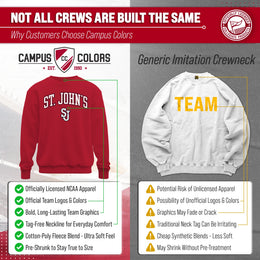 St. John's Red Storm Adult Arch & Logo Soft Style Gameday Crewneck Sweatshirt - Red