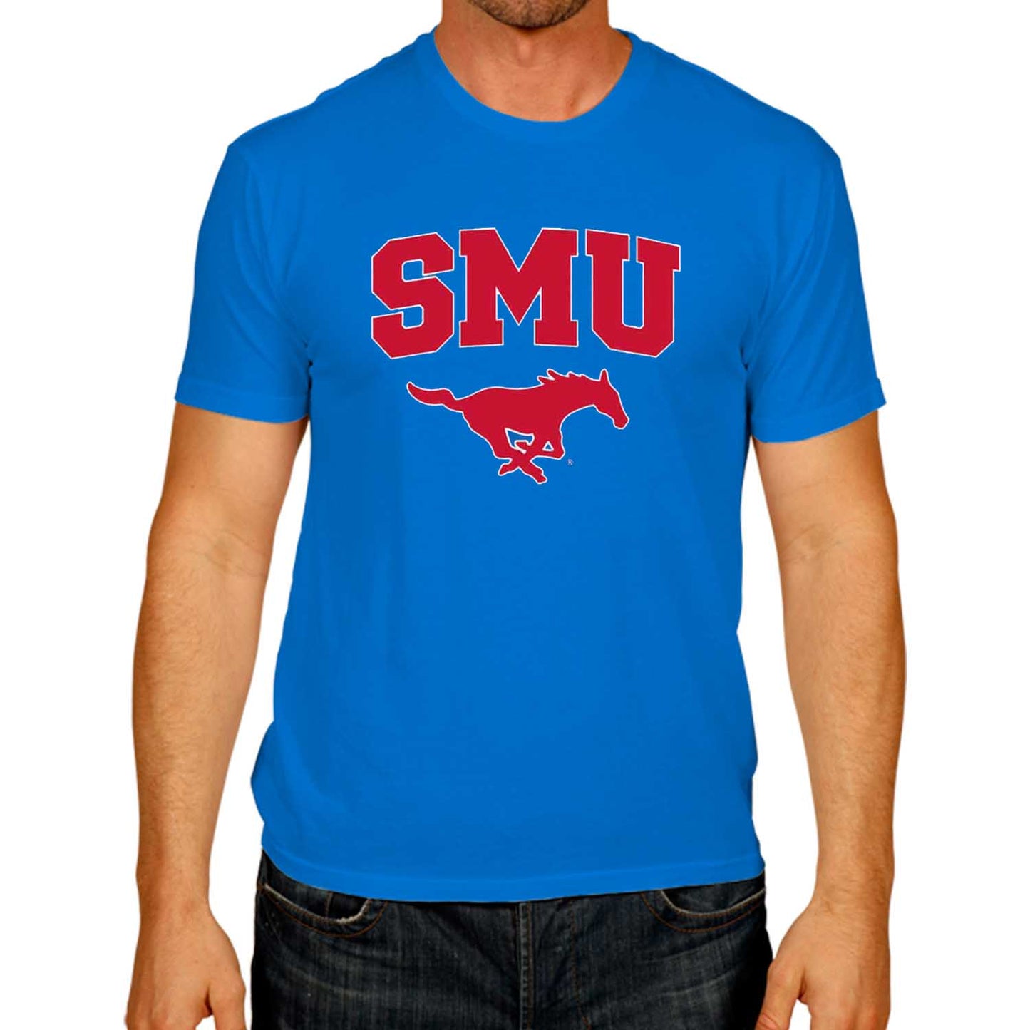 SMU Mustangs Campus Colors  Gameday Cotton T-Shirt - Royal