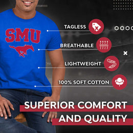 SMU Mustangs Campus Colors  Gameday Cotton T-Shirt - Royal