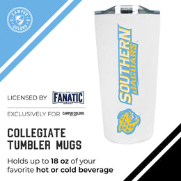 Southern University Campus Colors  NCAA Tumbler - White