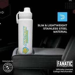 Southern University NCAA Stainless Steel Water Bottle - White