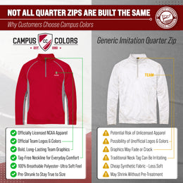 Stanford Cardinal Mens NCAA Campus Classic Long Sleeve 1/4 Zip Windshirt - Cardinal