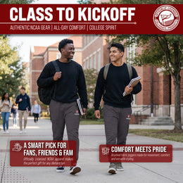 Stanford Cardinal NCAA Men’s University Cloud Jersey Performance Jogger Pants with Drawstring Waistband - Gray Heather