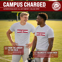 Stanford Cardinal Unisex NCAA Scholarship Cloud Jersey Athletic Short Sleeve Performance Tee - Gray Heather