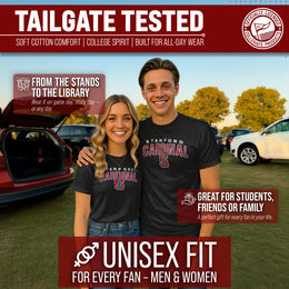 Stanford Cardinal NCAA Adult Unisex Starting Fresh T-Shirt - Black Heather
