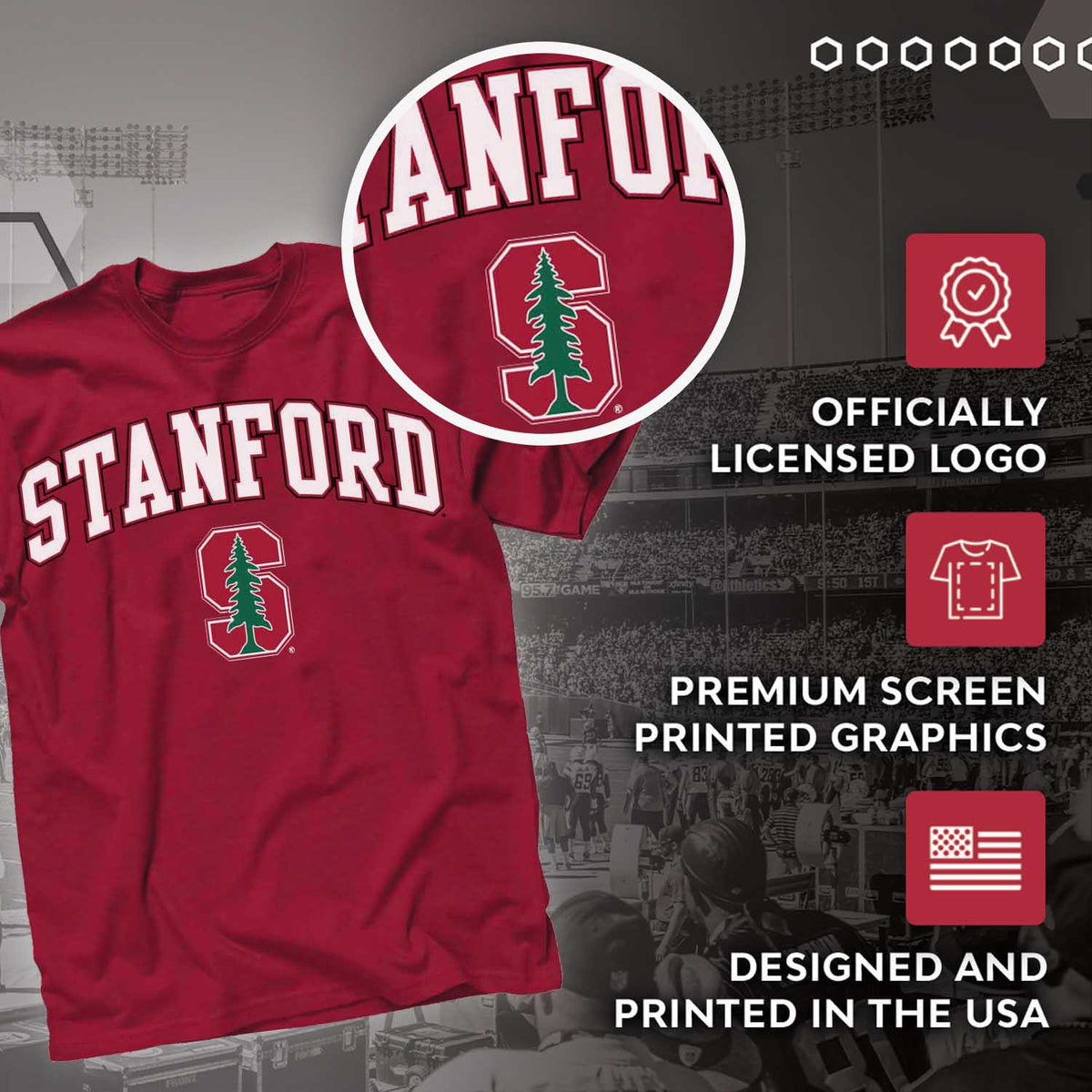 Stanford Cardinal Gameday Cotton T-Shirt for Men and Women