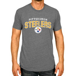 Pittsburgh Steelers NFL Starting Fresh Short Sleeve Heather T-Shirt - Sport Gray