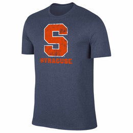 Syracuse Orange  Heathered Logo T-Shirt - Navy