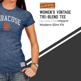 Syracuse Orange University Women's T-Shirt  - Navy