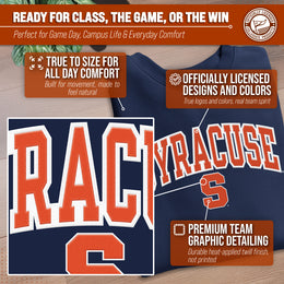 Syracuse Orange Adult Tackle Twill Crewneck - Navy