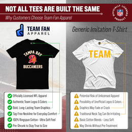Tampa Bay Buccaneers NFL Adult Retro Gameday Unisex T-Shirt - Black