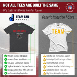 Tampa Bay Buccaneers NFL Adult Football Helmet Tagless T-Shirt - Charcoal