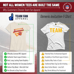 Tampa Bay Buccaneers NFL Womens Vintage Charm Tag-Less Soft T-Shirt - Birch