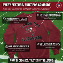 Tampa Bay Buccaneers NFL Adult Gameday Football Crewneck Sweatshirt - Cardinal