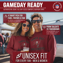 Tampa Bay Buccaneers NFL Adult Gameday Football Crewneck Sweatshirt - Cardinal