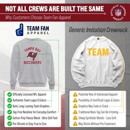 Tampa Bay Buccaneers NFL Adult Gameday Football Crewneck Sweatshirt - Gray
