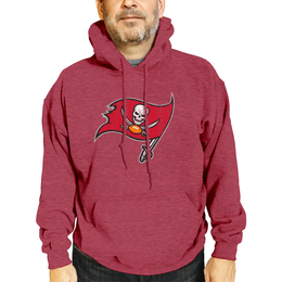 Tampa Bay Buccaneers NFL Adult Unisex Modern Throwback Ultra Soft Fleece Hooded Sweatshirt - Red