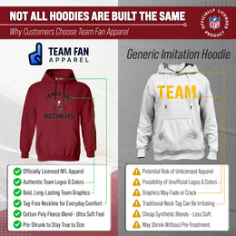 Tampa Bay Buccaneers Team Fan Apparel NFL  Gameday Hoodie - Cardinal