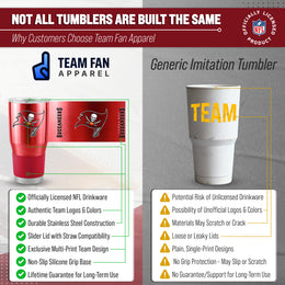 Tampa Bay Buccaneers NFL 30oz Gameday Stainless Steel Tumbler - Red