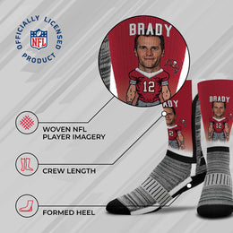 Tampa Bay Buccaneers NFL Youth V Curve Socks - Cardinal #12