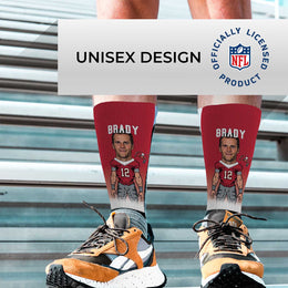 Tampa Bay Buccaneers NFL Youth V Curve Socks - Cardinal #12