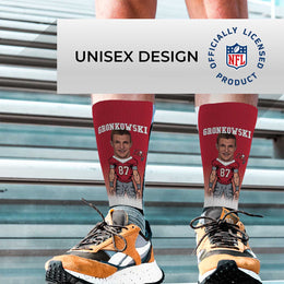Tampa Bay Buccaneers NFL Youth V Curve Socks - Cardinal