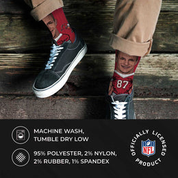 Tampa Bay Buccaneers NFL Youth V Curve Socks - Cardinal