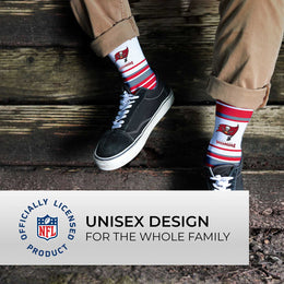 Tampa Bay Buccaneers NFL Adult Striped Dress Socks - Red