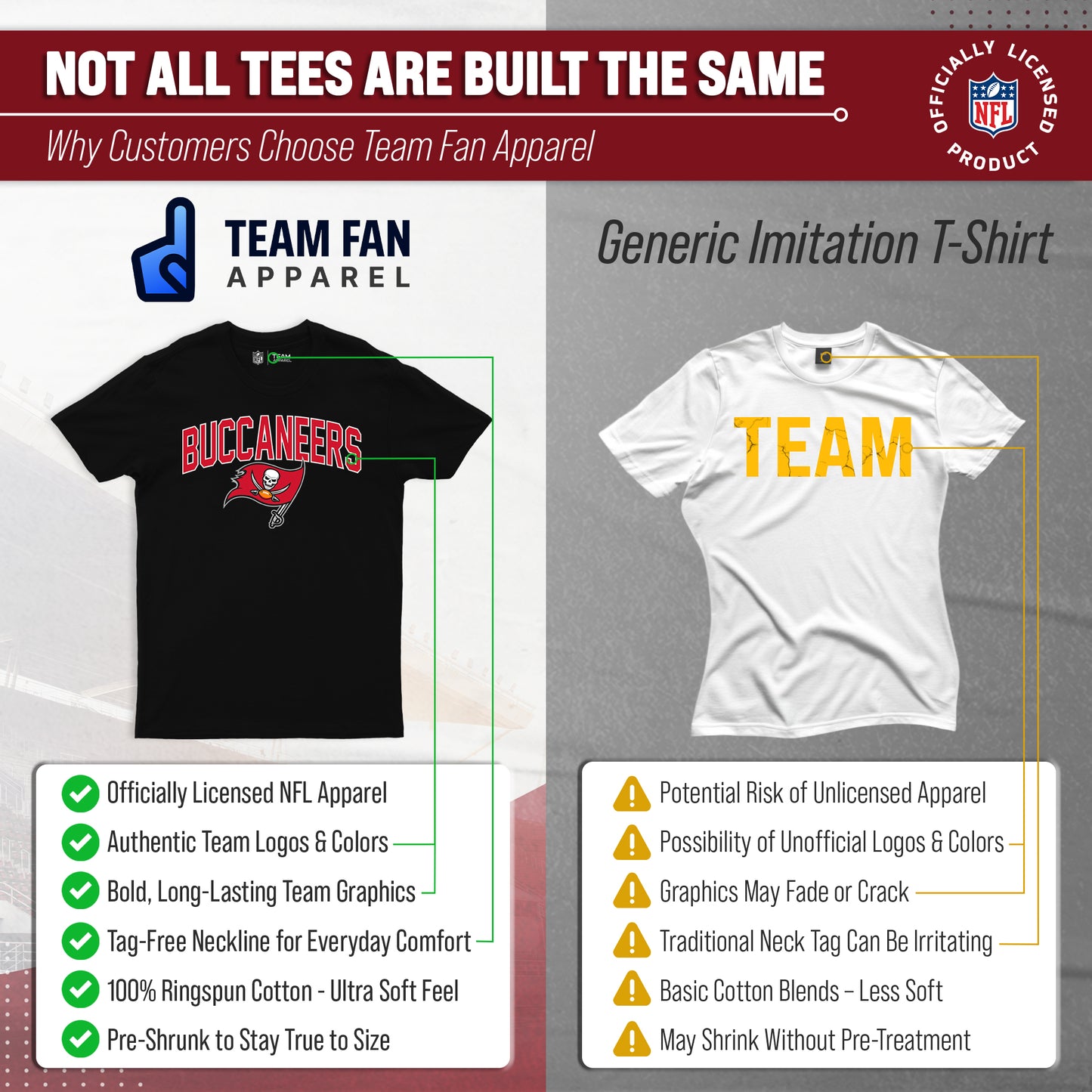 Tampa Bay Buccaneers NFL Home Team Tee - Black