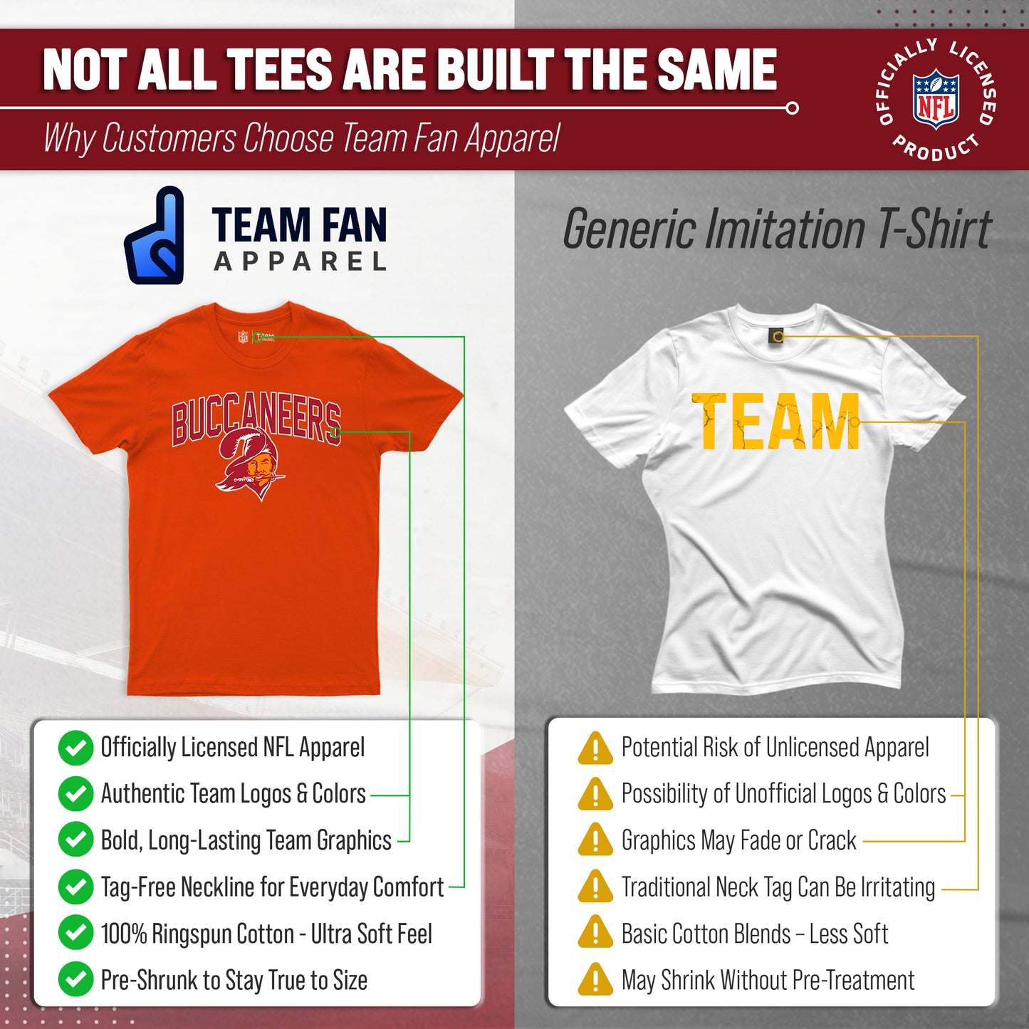 Tampa Bay Buccaneers NFL Home Team Tee - Orange