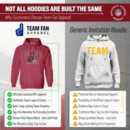 Tampa Bay Buccaneers NFL Adult Unisex All Star Soft Fleece Hooded Sweatshirt - Red Heather