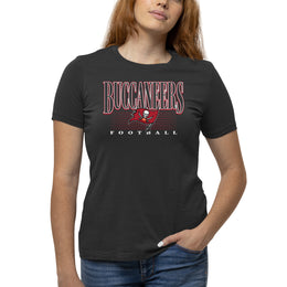 Tampa Bay Buccaneers NFL Womens Overtime Blueprint Tag-Less T-Shirt - Black