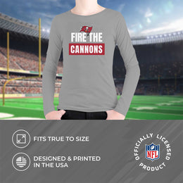 Tampa Bay Buccaneers NFL Youth Team Slogan crewneck Sweatshirt - Gray