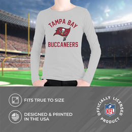 Tampa Bay Buccaneers NFL Gameday Youth Football Long Sleeve Shirt - Gray