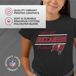 Tampa Bay Buccaneers NFL Womens Plus Size Relaxed Fit T-Shirt - Black