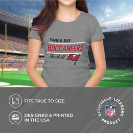 Tampa Bay Buccaneers NFL Womens Plus Size Relaxed Fit T-Shirt - Gray