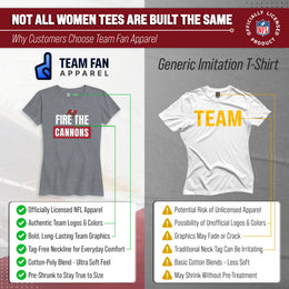 Tampa Bay Buccaneers NFL Womens Team Slogan Short Sleeve Tshirt - Sport Gray