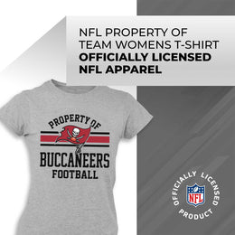 Tampa Bay Buccaneers NFL Women's Property Of Lightweight Plus Size T-Shirt - Sport Gray