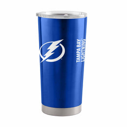 Tampa Bay Lightning NHL Hockey 20oz Stainless Steel Vacuum Insulated Game Day Tumbler with Silicone Grip - Royal