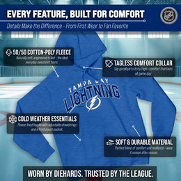 Tampa Bay Lightning NHL Adult Unisex Powerplay Hooded Sweatshirt - Royal