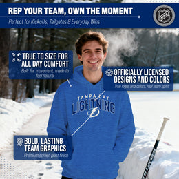 Tampa Bay Lightning NHL Adult Unisex Powerplay Hooded Sweatshirt - Royal