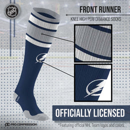 Tampa Bay Lightning NHL Adult Knee High-Performance Socks - Navy
