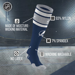 Tampa Bay Lightning NHL Adult Knee High-Performance Socks - Navy